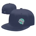 thumbnail image 4 of DouZhe Flat Brim Cap Snapback Hat, Blue Game Joystick Prints Adjustable Blue Adult Baseball Cap, 4 of 6