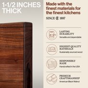 John Boos R-Board Reversible Wood Cutting Board, 20 x 15 x 1 1/2, Walnut