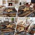 thumbnail image 6 of Stars Art Rustic Washable Area Rug 5 x 8 ft Independence Day Patriotic, Soft Non Slip Rugs Stain Repellent Indoor Felt Carpet for Living Dining Room Bedroom Home Office, 6 of 9