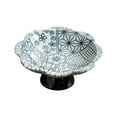 thumbnail image 2 of Blueek Hand-Painted Blue and White Ceramic Dessert Tray - Elegant High Footed Nut, Fruit & Pastries Platter for Tea and Dim Sum(Navy,6in), 2 of 6