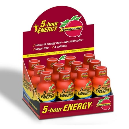 5 HOUR ENERGY Tir Pomegranate- 12 Paquet de 2 bouteilles Ounce