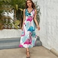 thumbnail image 5 of Flamingo Pattern Art Sleeveless Dress Women's Summer Suit Dresses for Women 2025 Luxury Party Dress, 5 of 7