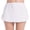 White, variant on Women's Half Slips Elastic Waist Solid Color Split Underskirts Lace Trim Short Skirts for Under Dresses