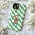thumbnail image 5 of Curious Monkey Phone Case, Monkey Brushing Teeth Green Stripes Cover for iPhone 17 16 15 14 13 12 11 Pro Plus Mini, 5 of 6