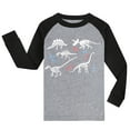 thumbnail image 3 of TOOYOU Boys Pajamas Sets 2 Piece Pj'S Long Sleeve Dinosaur Sleepwear Clothes Set Outfits Cozy Loungewear Gray Size 6-7 Years, 3 of 8