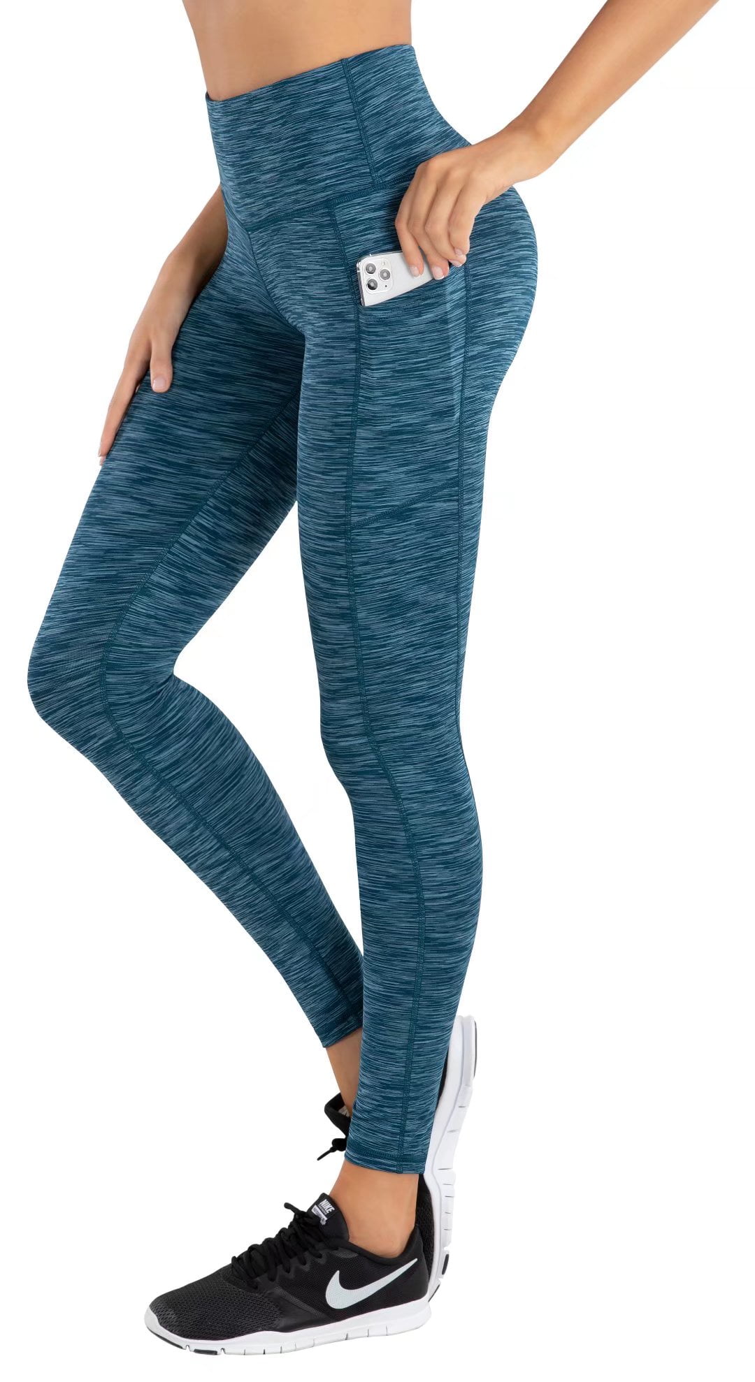 HOFI High Waist Yoga Pants for Women Side & Inner Pockets with Tummy Control Sports Leggings 