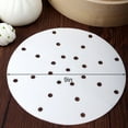 thumbnail image 3 of Bamboo Steamer Liner Perforated 100PCS Non-stick Parchment Sheets Cooking Paper, 3 of 10