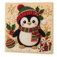 thumbnail image 5 of Pearl Kit, Christmas Wooden House Pearl Painting Kit with Frame, 3D Pearl Diamond Art Craft for Adults & Beginners, DIY Diamond Art Kits with Frame, Christmas Wall Art Decor Gift, 7.87in, 5 of 8