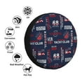 thumbnail image 4 of KLL Nautical Style Sailboat Pattern 14-17 inch Spare Tire Cover Universal Wheel Protector for Truck SUV Trailer Camping Rv Tire Covers-15 inch, 4 of 6