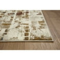 thumbnail image 4 of 5â€™ x 8â€™ Brown Beige Abstract Tiles Distressed Area Rug, 4 of 6