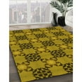 thumbnail image 3 of Ahgly Company Machine Washable Indoor Round Transitional Dark Bronze Brown Area Rugs, 4' Round, 3 of 7