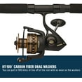 thumbnail image 4 of PENN 7' Battle Spinning Fishing Rod and Reel Combo Kit, Size 5000 Reel with Cover, Moderate Action, 4 of 10