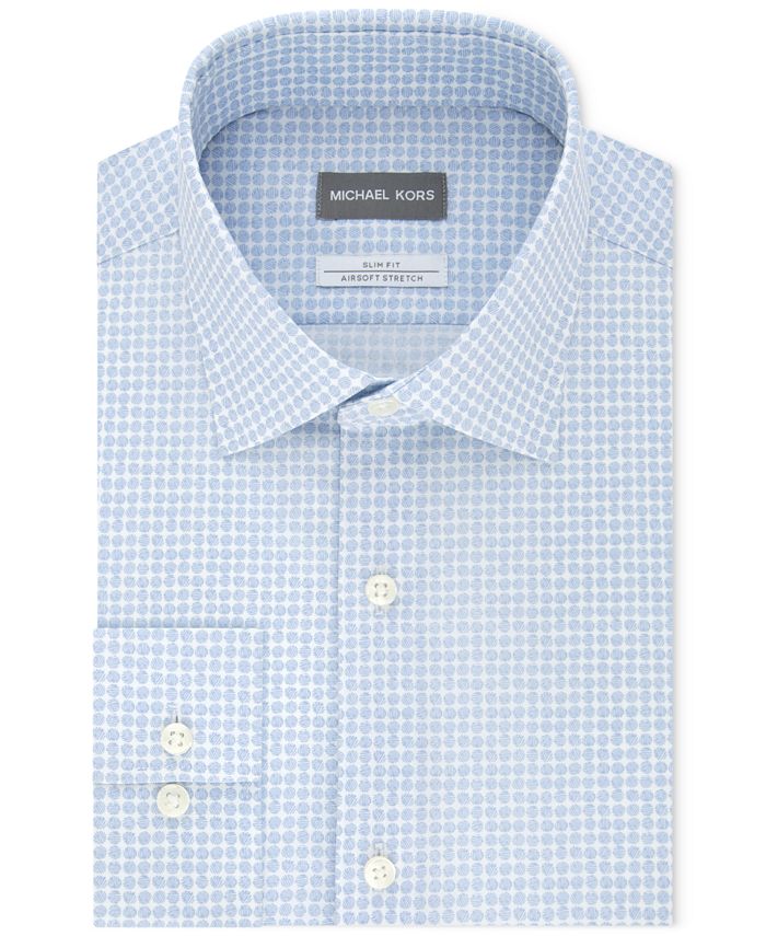 Michael Kors Men's Slim Fit Non Iron Airsoft Performance Stretch Print