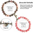 thumbnail image 5 of Dual-Sized Matching Heart Magnetic Bracelets for Couples, Best Friends & Family - Perfect Gifts for Parents and Daughter, 5 of 11