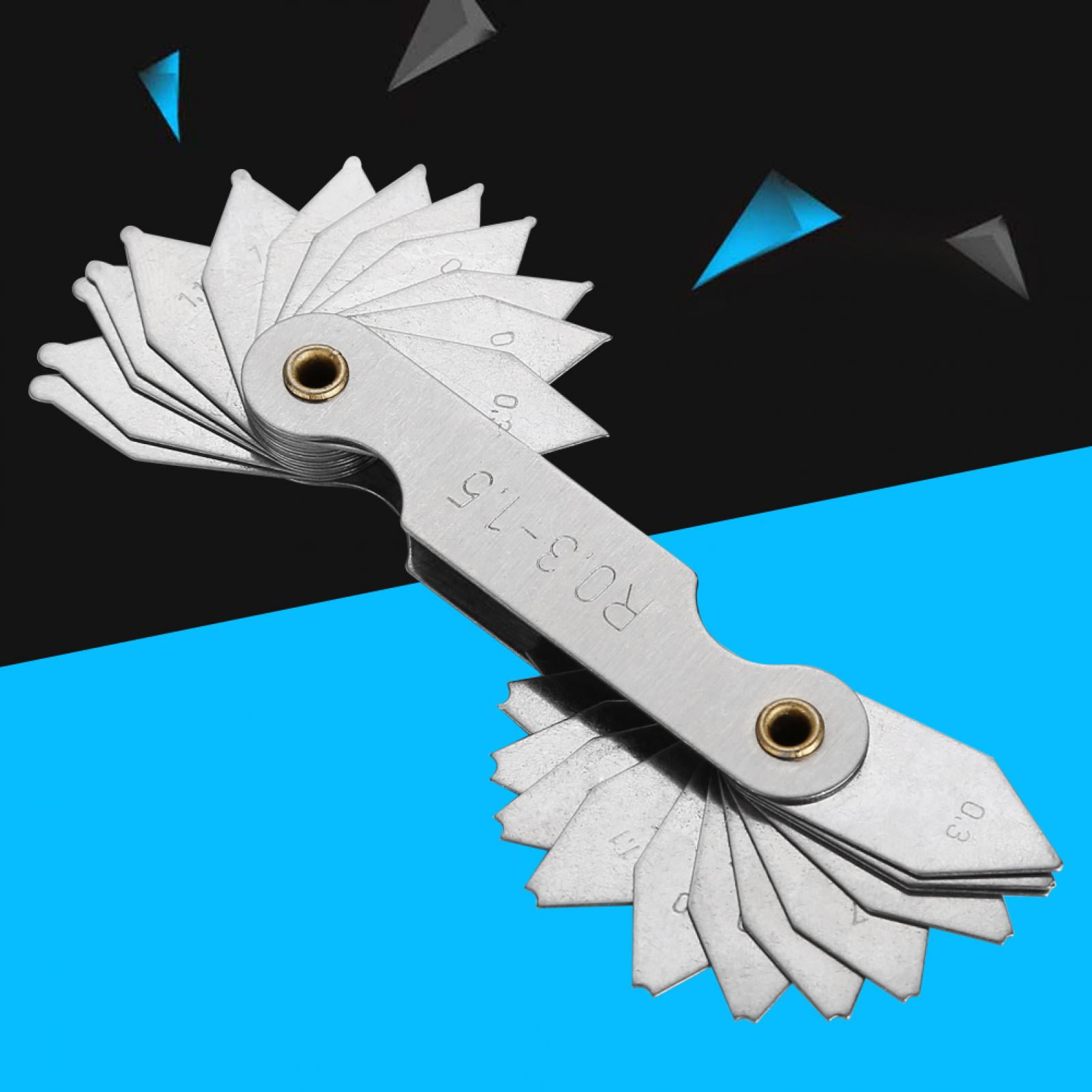 Spptty Concave Gauge,Stainless Steel Radius Fillet Gauge External