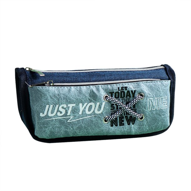 Estuche de lona de gran capacidad para estudiantes Estuche de lápices con cremallera Estuche de papelería Estuche de lápices Wmkox8yii HFSH3163
