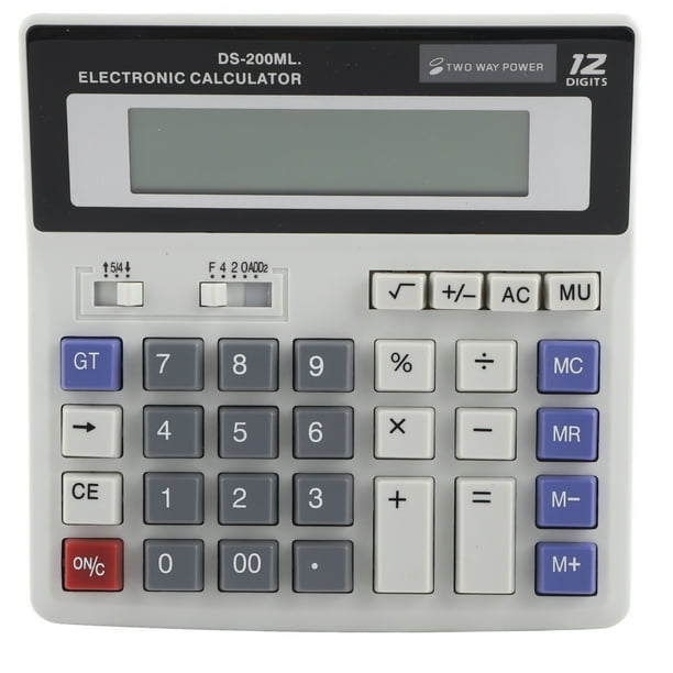 Pantalla LCD De Calculadora Electrónica Grande De 12 Dígitos Que