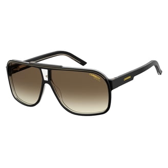 Carrera Unisex Polarized Sunglasses - Matte Black Frame, Grey Green Lens, Size 57/16/145