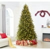 Traditional 9ft Prelit Artificial Christmas Tree with 2532 Branch Tips, 900 Warm Lights and Metal Stand, 59" wide Realistic Fir Christmas Tree with Lights by Naomi Home