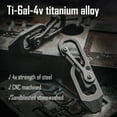 thumbnail image 3 of Key Unity Titanium Carabiner Keychain Tool, Quick Release Carabiner with Pry Bar Function for Everyday Carry, KU04, 3 of 8