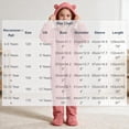 thumbnail image 4 of Kids Hooded Onesie Fleece Footed Jumpsuit with Bear Ears, Full Zip One Piece Cozy Sherpa Loungewear for Boys Girls, Pink 01 4T, 4 of 8