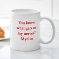 thumbnail image 3 of CafePress - Nerves Mug - 11 oz Ceramic Mug - Novelty Coffee Tea Cup, 3 of 4