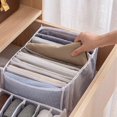 thumbnail image 2 of Caja de almacenamiento de jeans, organizador de guardarropa de 4 piezas, cajas de almacenamiento de jeans, caja de separación de malla Cajón de ropa, para pantalones, jeans, suéteres, camisetas, panta, 2 of 5