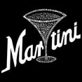 thumbnail image 2 of LA Pop Art Women's Word Art T-Shirt - Martini, 2 of 2