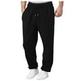 thumbnail image 3 of NIEWTR Casual Pants For Mens Casual Joggers Pants Elastic Waist Drawstring Chino Jogging Sweatpants for Men (L,Z01-Black), 3 of 9