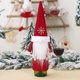thumbnail image 3 of Tapa de botella de vino de tela no tejida de Navidad Muñeca sin rostro Bolsa de champán Falda roja Botella de vino Decoración (Hombre), 3 of 7