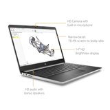 HP 14-inch Laptop, AMD Ryzen 3 3200U, 4GB SDRAM, 128GB SSD, Whisper ...