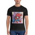 thumbnail image 3 of Spider-Man T-Shirt Col Rond en Coton pour Hommes, 3 of 7