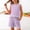 Purple, variant on LJEFF Girls 2PC Sleeveless Set with Pocket, Pleated Elastic Waist Crew Neck Scalloped Trim Summer Tank Top and Shorts Set Pink Size 6
