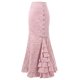 thumbnail image 5 of Falda Midi Y2k victoriana para mujer, falda Retro de cintura alta, temperamento elegante, estilo gótico Steampunk, falda de cola de pez, ropa de fiesta, 5 of 5