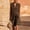 *Coffee, variant on Women’s 2 Piece Set,Sleeveless Collared Shirt and Wide Leg Bermuda Shorts ,Summer Casual Outfit Coffee,Women's Plus M