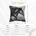 thumbnail image 4 of Bingfone Decorative Pillow Covers 16"X16" Running Horse Couch Pillow Cases Modern Farmhouse Covers For Couch Sofa Bed, 4 of 9