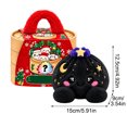 thumbnail image 2 of Christmas Mystery Rainbow Plush Dumpling Squishy, Cute Stuffed Dumpling Squishies Plushies Fidget Toy, Christmas Collectible Stress Relief Gift with Simulated Steamer & Fuzzy Handle,Home Decor, 2 of 3