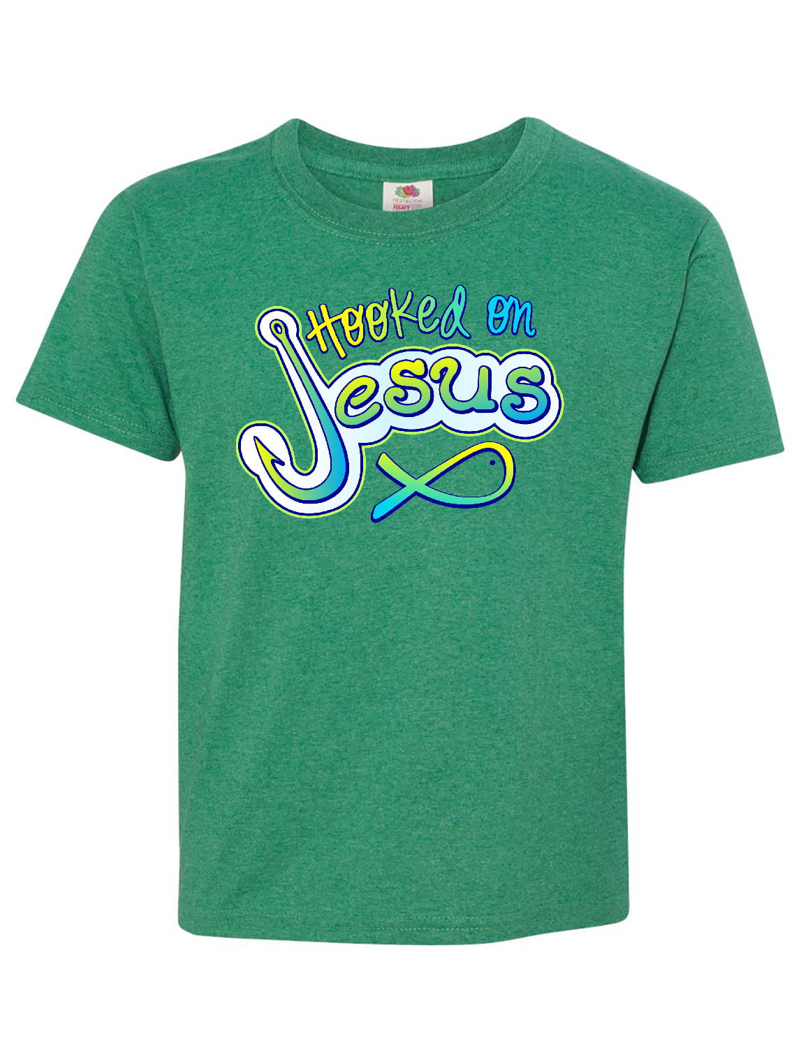 hooked on Jesus Christian Youth T-Shirt - Walmart.com - Walmart.com