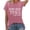 Pink, variant on Womens Vintage 1983 T Shirts Letter Graphic Crewneck Casual Short Sleeve Loose Fit Tops Trendy Fashion Tee Pullover Daily Wear