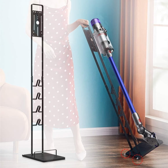 Vacuum Stand for Dyson V11 V10 V8 V7 V6 with Wheels,Stable Metal Storage Bracket Stand Holder for Dyson Handheld DC30 DC31 DC34 DC35 DC58 DC59 DC62 Cordless Vacuum Cleaners & Accessori