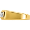 thumbnail image 5 of 14K Yellow Gold Ibgoodman Men's Polished 2-Row 1/3 Carat Aa Quality Diamond Ringsize 10 - Jbsp, 5 of 5