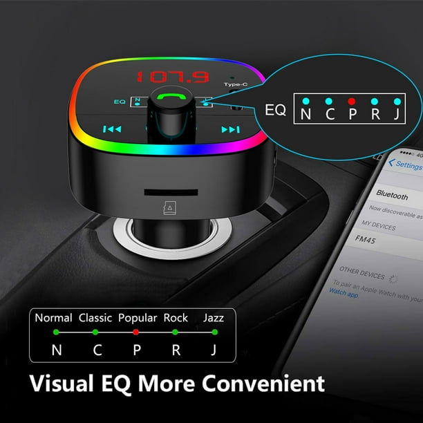 Lemonbest Car Mp3 Player Rgb Light Bluetooth 5 0 Tf Card U Disk Auto Music Transmitter Walmart Com Walmart Com Lemonbest Car Mp3 Player Rgb Light Bluetooth 5 0 Tf Card U Disk Auto Music Transmitter Walmart Com Walmart Com