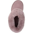 thumbnail image 6 of Womens Genuine Full Sheepskin Boot Slipper with Thick Sheepskin Cuff - Mushroom - US 8, 6 of 7