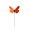 Orange 10Pcs, variant on HOARBOEG 10Pcs Artificial Butterfly Garden Stakes 4.72", Green Realistic Plastic Butterfly on Stem with Spring Wind Flutter, Waterproof Outdoor Yard Decor for Flower Pots Planters Patio