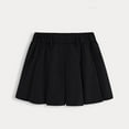 thumbnail image 3 of ZQUUVOU Kids School Uniform Skirt Solid Color Pleated A Line Short Lining Elastic Waist Mini Skirts for Girls Black, 3 of 6