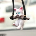 thumbnail image 4 of Lindo colgante creativo para coche, colgante de gato en rama, lindo gato trepador para espejo retrovisor de coche, colgante para espejo retrovisor, 4 of 5