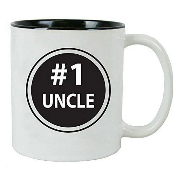 #1 Uncle 11-Ounce Ceramic Coffee Mug withWhite Gift Box