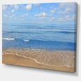thumbnail image 2 of Plage Tropicale Expansive Bleue - Grande Impression sur Toile, 2 of 3