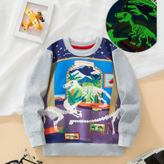 Boys sweatshirts Game Day Sweatshirt Sweatshirts No Hood Long Sleeve Shirts Sweatshirts for Boys Trendy Long Sleeve Graphic Top Cute Pattern Print