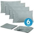 thumbnail image 3 of Sweet Home Collection 1500 Series Bed Sheets - Extra Soft Microfiber Deep Pocket 6pc Sheet Set - Slate, Full, 3 of 3